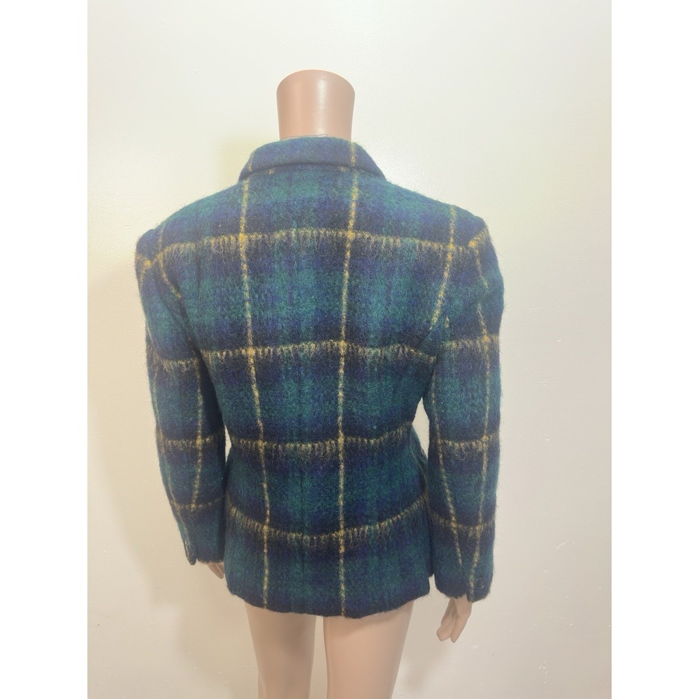 Wool Mohair Woman Blazer with‎ Plats Size 10 Jones New York Vintage - Picture 3 of 6